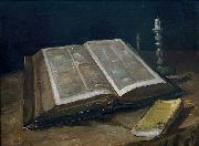 Vincent Van Gogh Stilleven met bijbel oil painting reproduction